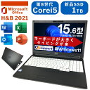 【中古】富士通 LIFEBOOK A579 第8世代Core i5-8265U搭載／メモリ16GB／新品SSD1TB換装済／Windows11初期設定済／Office Home＆Business2021付／15.6型フルHD液晶／DVDマルチ搭載ビジネスノートPC