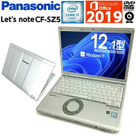 中古パソコン 中古ノートパソコン Windows11 Panasonic Let's note CF-SZ5 第六世代 Corei7 Microsoft Office付 新品SSD 持ち運び便利 軽量モバイル SDカード 無線LAN Wifi対応 最新OS 中古品【送料無料】