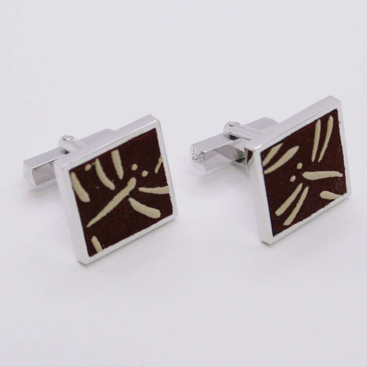 楽天市場】当店限定！ カフスボタン カフスリンク 甲州印伝 シルバー 
