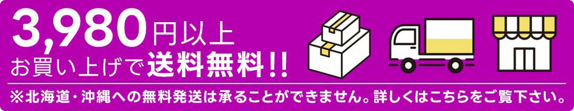 3980円以上お買い上げで送料無料