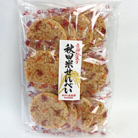 【角舘駄菓子 ゆかり堂】秋田米せんべい 醤油味 10枚入【秋田 グルメ お菓子 お土産 おみやげ ご当地 逸品 銘品 銘産 名物 銘菓】