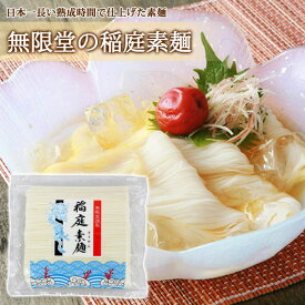 【無限堂】 稲庭素麺 そうめん お徳用 500g 端麺 自宅用 稲庭 素麺 そうめん ギフト 中元 歳暮 年賀 内祝 贈答 いなにわうどん むげんどう 乾麺 饂飩 のし 熨斗 対応 秋田