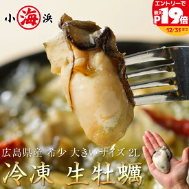 ジャンボ牡蠣 2Lサイズ 1kg (解凍後850g) 日本一の出荷量を誇る 広島県 牡蠣 の中からおおぶりの身を厳選 広島県産 特大サイズ 【カキ】【牡蠣】【かき】 誕生日 贈り物 国産 グルメ プレゼント 誕生日プレゼント 食べ物 海鮮 ギフト 小浜海産物