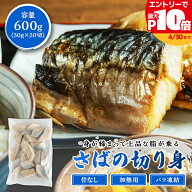 【最大P10倍】さば切り身 600g （30g×20切） 骨なし 切り身 おかず 弁当 鯖 サバ お手軽 バラ凍結 ごは…