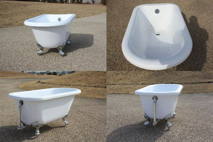 楽天市場 猫足バスタブ 浴槽 猫脚バスタブ 幅1350 バスタブ 浴そう お風呂 置き型 洋式 エレガント アンティーク アクリル製 猫足バスタブ Koa223 1350 オバラ住設楽天市場店