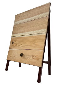 木製 立て看板（鉄枠・無地） 55x84cm 看板 屋外 店舗 移動 A型 折りたたみ 手書き 張り紙 画鋲 飲食店 販促 おしゃれ カフェ ウェルカムボード 自立式 お店 キッチンカー 移動販売