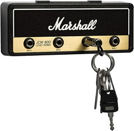 アンプ型キーハンガー マーシャル Marshall JCM800 Jack Rack 鍵 マーシャル アンプ型キーハンガー JCM800 プラグ型キーチェーン4本付 収納 キーフック キースタンド アンプ キーハンガー 差し込み ジャ