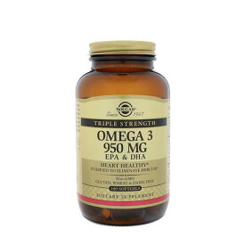 【送料無料】ソルガーSolgar オメガ-3 EPA&DHA トリプル強度 950mg ソフトジェル100錠 ビタミン サプリメント 健康食品 アメリカ直送