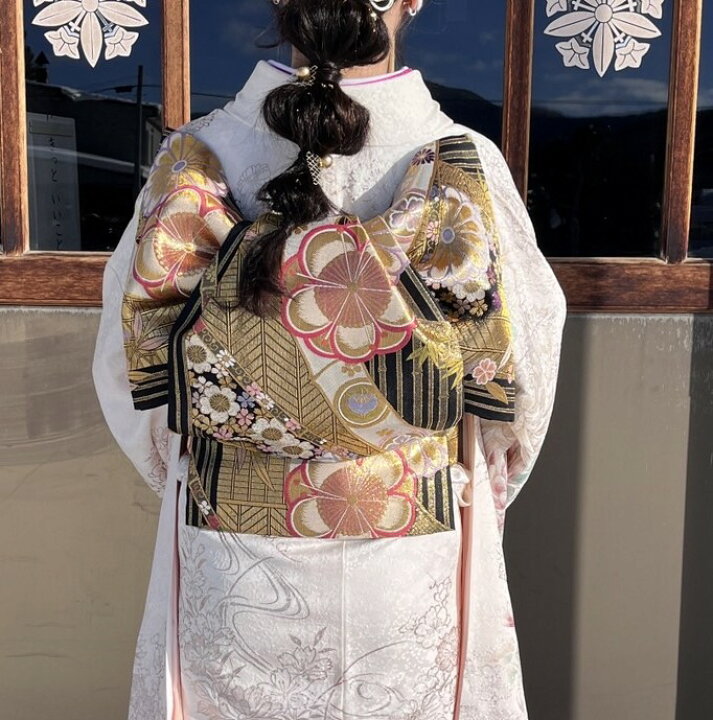 楽天市場】【ふくら雀】振袖用 作り帯 お仕立て 二部式お手持ちの帯を 