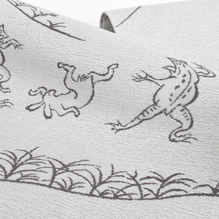 楽天市場】【鳥獣戯画】半幅帯（長尺）琳派 鳥獣戯画 西陣織 老舗 