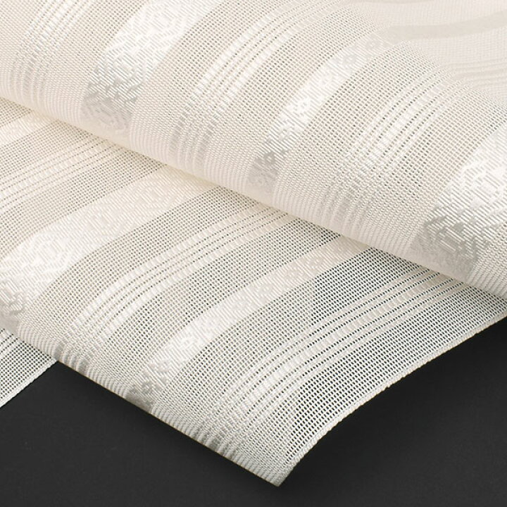 楽天市場】名古屋帯 博多帯 夏帯 紗献上 ☆おびや限定色「白×白」黒木  