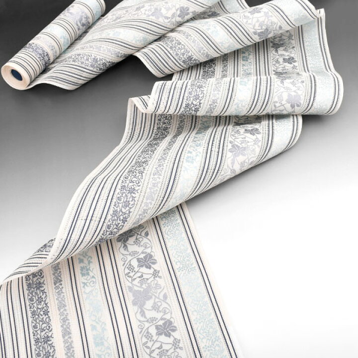 楽天市場】八寸名古屋帯 夏帯 博多帯 葡萄唐草「白×青」黒木織物 謹製  