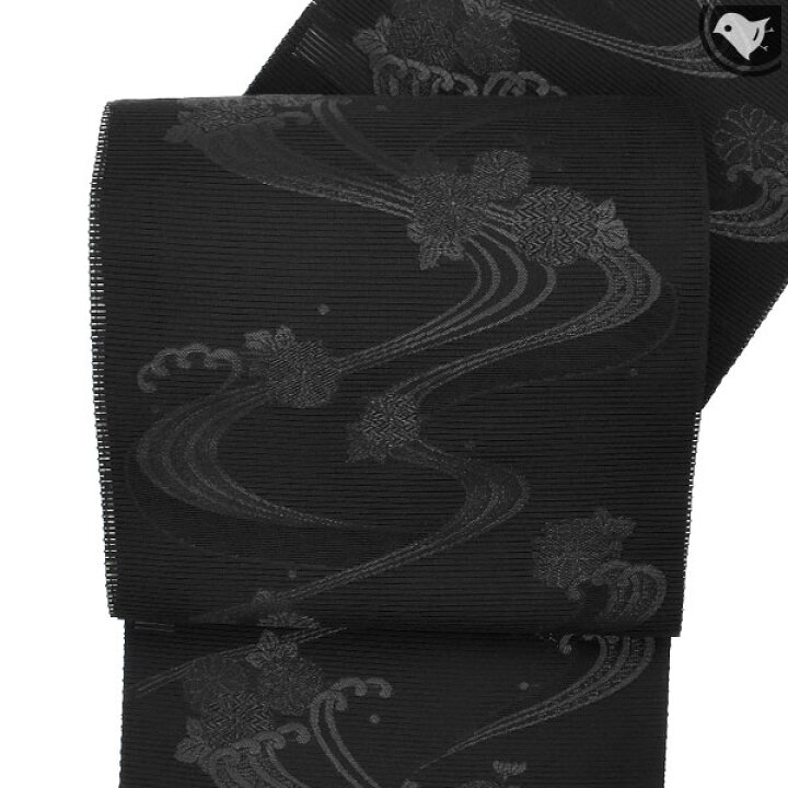 楽天市場】・オーダー商品・黒共帯 喪服帯 単衣/夏 絽綴れ 西陣織老舗 