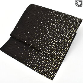 ＜作り帯＞博多帯 名門 協和織 謹製 あられ文様 八寸 名古屋帯 正絹 日本製【帯専門店おびや】お仕立て代込！送料・代引き無料！[商品番号：20297]