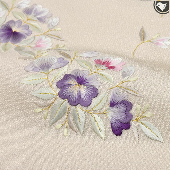 楽天市場】天然染色 日本刺繍 宮城美穂子 作 正倉院 宝相華文様 丹後地 