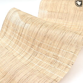 夏帯 スクイ手織り 長沙上布 本麻 九寸 名古屋帯 お仕立て代込！送料・代引き無料！[商品番号：21454]