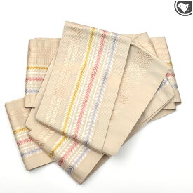 半幅帯 本小袋 博多織 西村織物 謹製 結 ぼかし藤 両面柄 金印 正絹 日本製【帯専門店おびや】 送料・代引き無料！[商品番号：21677]