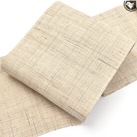 夏帯 本麻 近江上布 川口織物 謹製 八寸 名古屋帯 日本製 お仕立て代込！送料・代引き無料！[商品番号：21716]