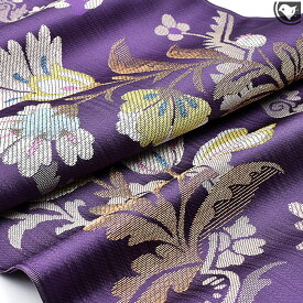 帯屋捨松 西陣織 リヴァプール花文 九寸 名古屋帯 正絹 日本製【帯専門店おびや】お仕立て代込！送料・代引き無料！[商品番号：21865]