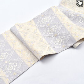 西陣織 名門 織楽浅野 謹製 段色 西欧金繍段紋 袋帯 正絹 日本製【帯専門店おびや】お仕立て代込！送料 代引き無料！[商品番号：21867]