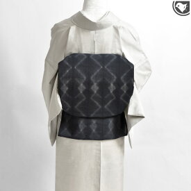 (オールシーズン帯) “糸縫い絞り” 有松絞り 芭蕉糸/苧麻糸 九寸 名古屋帯 日本製【帯専門店おびや】お仕立て代込！送料 代引き無料！[商品番号：21922]