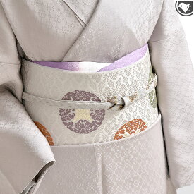 西陣 唐織 老舗 都 謹製 唐織 正倉院 浮線綾菱文 九寸 名古屋帯 正絹 日本製【帯専門店おびや】お仕立て代込！送料 代引き無料！[商品番号：21928]