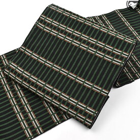 西陣織 名門 有栖川織物 謹製 “吉野間道格子” (オールシーズン帯)九寸 名古屋帯 正絹 日本製【帯専門店おびや】お仕立て代込！送料 代引き無料！[商品番号：21938]