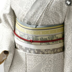 博多帯 本場筑前博多織 名門 西村織物 謹製 什宝間道 八寸 名古屋帯 金印 日本製 正絹 お仕立て代込！送料無料！【帯専門店おびや】［商品番号：21959]