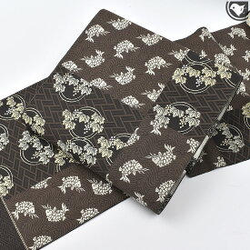 西陣織 老舗 志都香 謹製 名物裂文様 “荒磯文” 彩麗絹 九寸 名古屋帯 正絹 日本製 【帯専門店おびや】お仕立て代込！送料・代引き無料！[商品番号：22062]