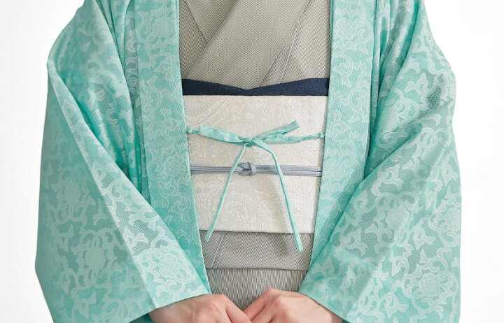楽天市場】高級 薄羽織 西陣 お召し 寿光織 もじり糸 唐花文様 長羽織 