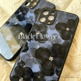 【本日限定！ポイント2倍！！お客様高評価！！翌日発送有 ！】iphone17 16 15 14全サイズ対応！ iphone ケース 花柄 韓国 花 韓国風 かわいい おしゃれ 花柄 モノトーン ギフト スマホケース iphone15 iphone iphone13 iphone se かわいい iphone12 ＜商標権申請商品＞