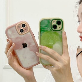iphoneケース 韓国 大人可愛い アイフォンケース クリア グラデーションおしゃれ ピンク 韓国 人気 アイフォン スマホケース