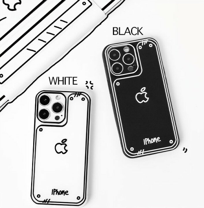iPhone14ProMax ケース あみあみ ホワイト 韓国 保護 白 通販