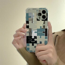 iPhone13 iphone 12pro ミラー 鏡 パズル スマホ ケース 韓国 人気 おしゃれ Miller puzzle CAS