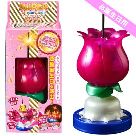 【正規品】ドリームキャンドル スーパードリームキャンドル お誕生日用 LED 誕生日 パーティ お祝い かわいい プレゼント ピンク 子ども 子供 サプライズ ケーキ 男の子 女の子 キッズ サプライズキャンドル