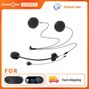 Freedconn �I�[�g�o�C�p�w�����b�g�p�w�b�h�Z�b�g�A�N�Z�T���[ �\�t�g�E�n�[�h���p 2-in-1 �V�^ 5�s���C���z���E�}�C�N�iT COM�ASC�AVB�Ή� �t���I�[�v���t�F�C�X�w�����b�g�p�j