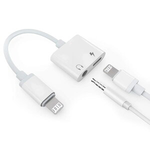 Lightning 3.5mm�C���z���W���b�N�ϊ��A�_�v�^�[ �[�d�Ή��I�[�f�B�I�[�X�v���b�^�[�P�[�u���iiPhone 14 13 12 11 8 7 Pro Max XS XR�p�j