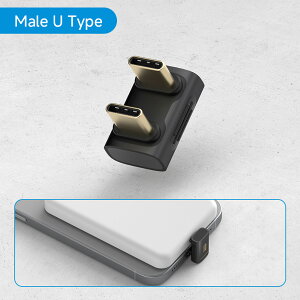Hagibis USB C to C �A�_�v�^�[ 90�x ���p�ϊ� 80Gbps USB4 �f�[�^�P�[�u�� ���� Thunderbolt 5/4 iPhone 17 ���b�v�g�b�v�p