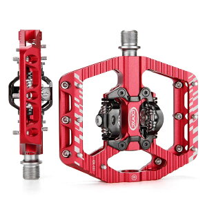 CXWXC 2in1 SPD ���]�� �Жʃr���f�B���O�y�_��/�t���b�g�y�_�� MTB/���[�h�o�C�N�p �A���~�� ����~�� 3�V�[���h�x�A�����O