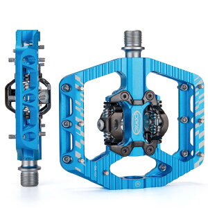CXWXC 2in1 SPD ���]�� �Жʃr���f�B���O�y�_��/�t���b�g�y�_�� MTB/���[�h�o�C�N�p �A���~�� ����~�� 3�V�[���h�x�A�����O