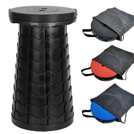 【即納】折りたたみ椅子 アウトドアチェア 伸縮式 キャンプ椅子 折り畳み式 キャンプスツール 軽量 コンパクト 持ち運び便利 耐荷重200KG 一秒開閉でき 高さ調整可能 6.5-45CM 滑り止め 釣り 旅行 バーベキュー