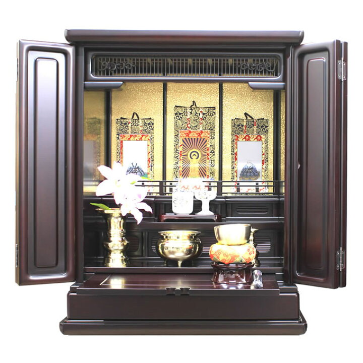 美品】紫檀調仏壇＋盆棚一式