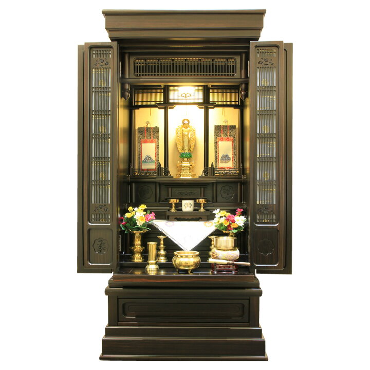 決まりました！【美品 黒檀 仏壇】購入価格63万 仏具一式付けます！