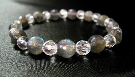 天然石 ブレスレット 高品質ラブラドライト カット8mm玉AAAAAカット水晶パワーストーン レディース メンズ 【メール便不可】 ○tt10○ ギフト プレゼント 贈り物 男性 女性 男 女 誕生日 ラッピング 包装