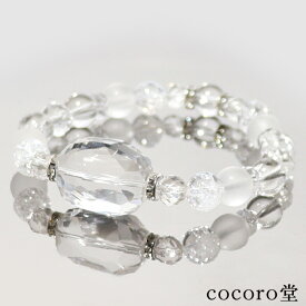 天然石 パワーストーン 【次回入荷未定】 輝きの結晶 水晶 ブレスレット ※サイズ調整・ワイヤー変更可 レディース メンズ 勝負 恋愛