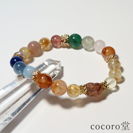 天然石 パワーストーン 【現品限り】 豼貅 (ひきゅう) ミックス ブレスレット 内周：約16cm ※サイズ調整・ワイヤー変更可 レディース メンズ 勝負 恋愛 【メール便不可】