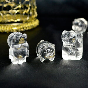 天然石 3種類から選べる 水晶 置物 たぬき 招き猫 ぶたレディース メンズ 勝負 恋愛参考サイズ:重さ:約8〜10gパワーストーン ギフト プレゼント 贈り物 男性 女性 男 女 誕生日 ラッピング