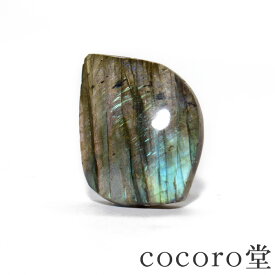 天然石 パワーストーン 【次回入荷未定】 マダガスカル産 ラブラドライト ポリッシュ タンブル 置き物 ※キズ欠けあり ※フラワーオブライフポーチ付きサイズ：約27〜38×15〜21×厚さ6〜9mm 重さ：約6〜9gレディース メンズ 勝負 恋愛 ギフト プレゼント 贈り物