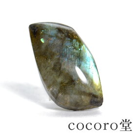 天然石 パワーストーン 【次回入荷未定】 マダガスカル産 ラブラドライト ポリッシュ タンブル 置き物 ※フラワーオブライフポーチ付きサイズ：約30〜41×17〜28×厚さ7〜10mm 重さ：約8〜13gレディース メンズ 勝負 恋愛 ギフト プレゼント 贈り物 男性 女性 男