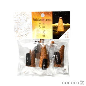天然石 パワーストーン 【次回入荷未定】お香 5種アソート コーンタイプ 置き物 サイズ：約35mm〜17mm（1本） レディース メンズ 勝負 恋愛